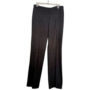 TAHARI Black/Gray Haze Print Terry Pant Career Dress Pants Trouser Women's 8 EUC